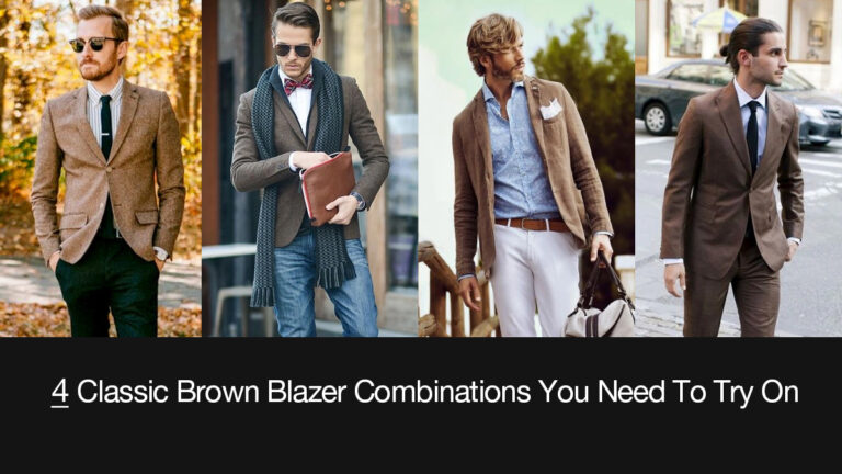 Brown Blazer Combinations
