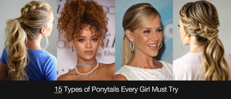 Types of ponytail for girls
