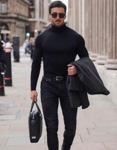 mens black jeans outfit