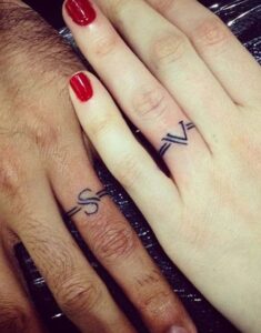 Ring finger tattoos