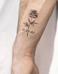 Rose Tattoo -men forearm tattoo - Bewakoof Blog