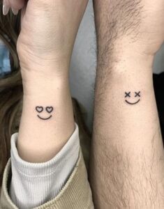 Small couple tattoos - Couple Tattoo Ideas