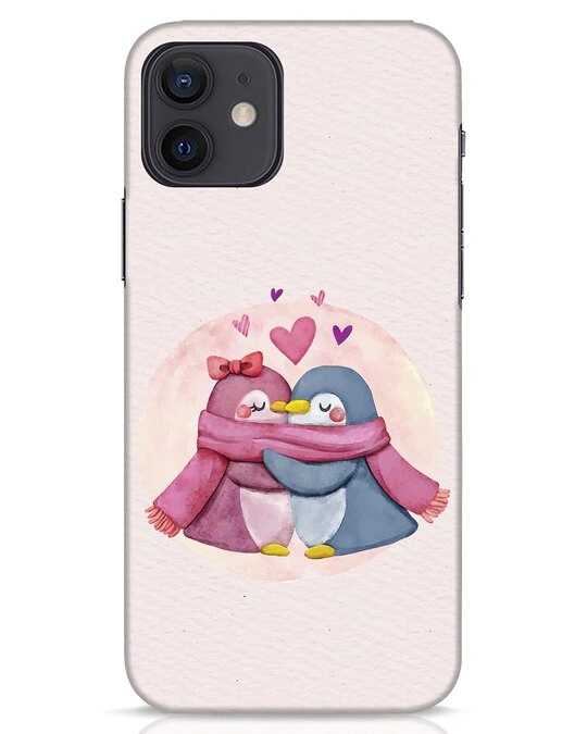 Penguin Love iPhone 12 Mobile Cover