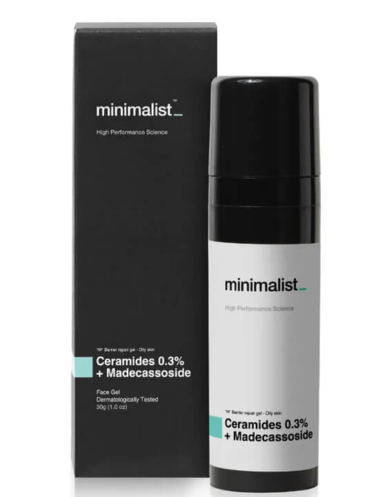 Minimalist 0.3% Ceramides barrier repair moisturizing cream with madecassoside for oily skin - Best Moisturizers For Oily Skin