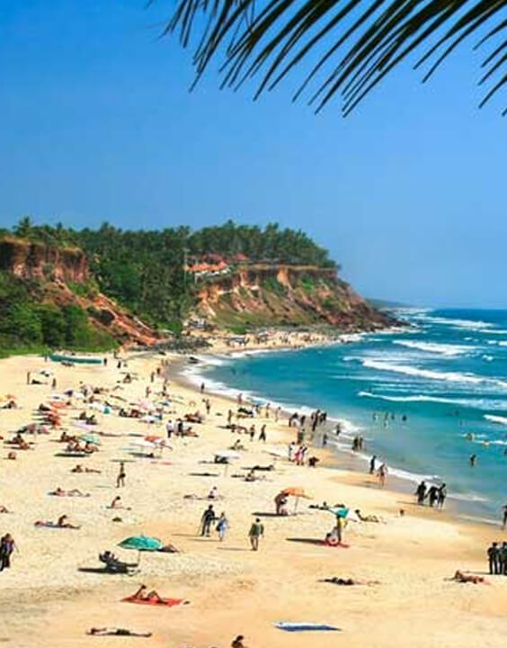 Varkala Beach, Kerala - best beaches in India for Summer