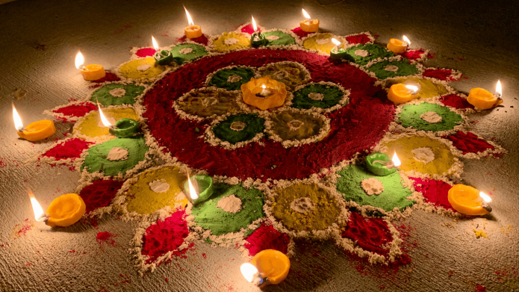 Miniature Diwali Rangoli Ideas