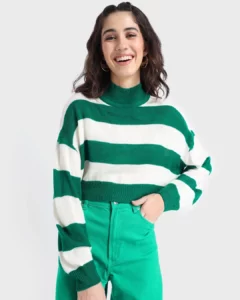 women s rolling hills striped oversized sweater 497687 1703751512 1 - Bewakoof Blog