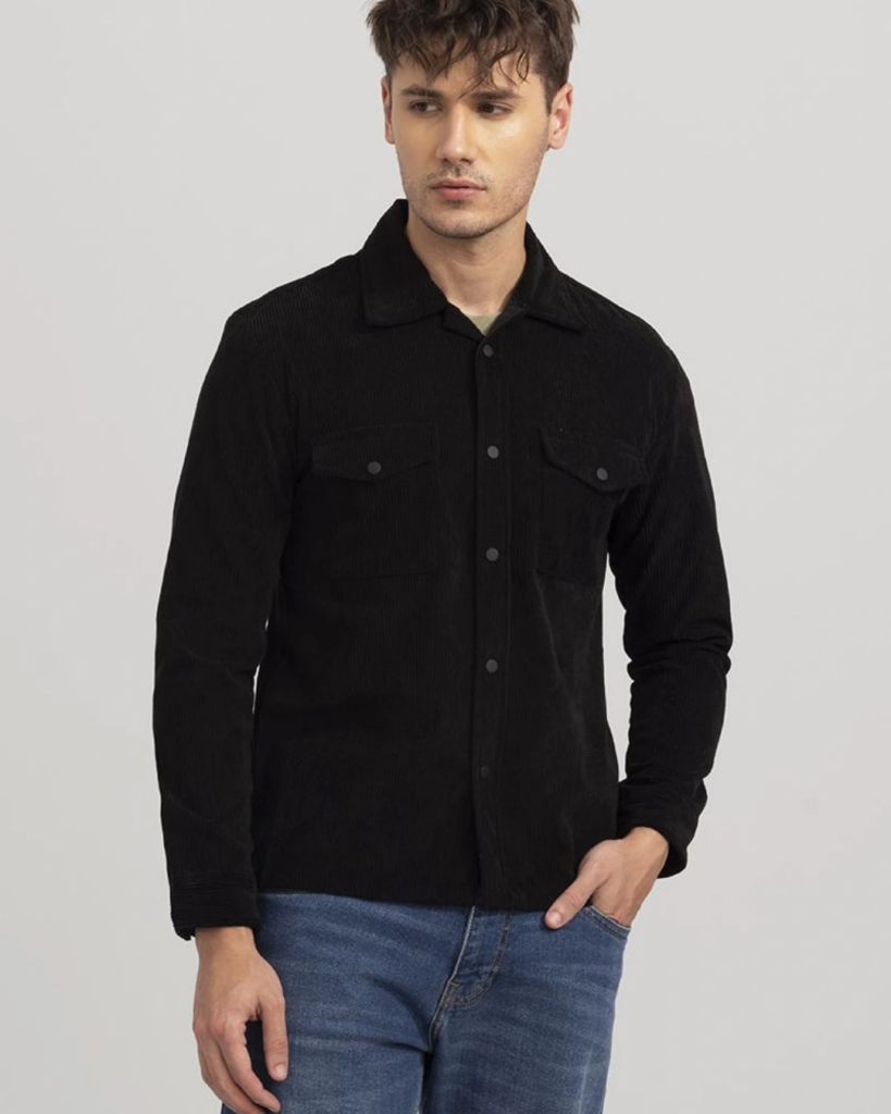 Men's Black Slim Fit Shirt