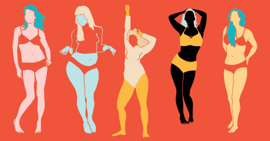 five most common body shapes