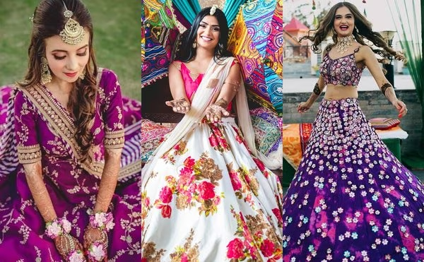 Types of Bridal Mehndi Outfits