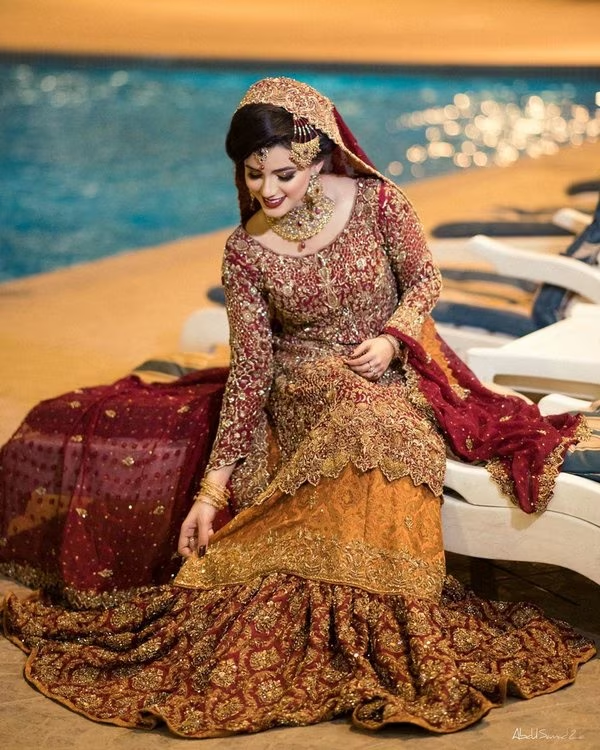 sharara suit for brides