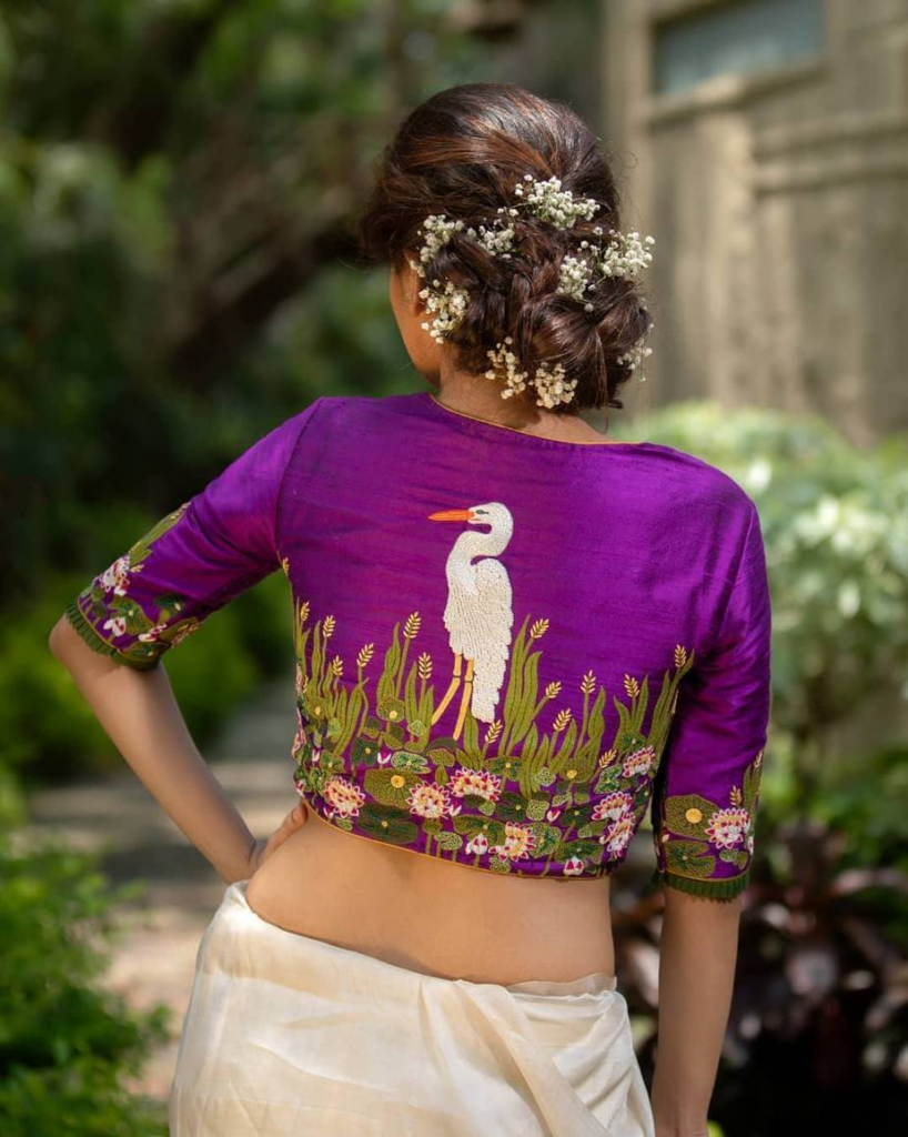 Embroidered Blouses for Sarees - Blouse Designs for Saree