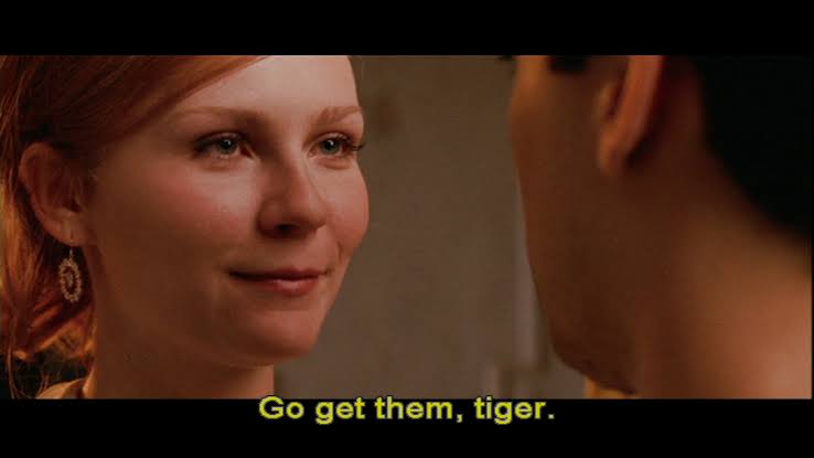 Go Get 'Em Tiger scene