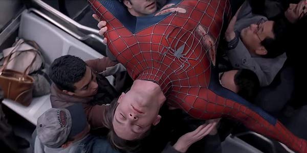 Spider-Man Saving The Train scene