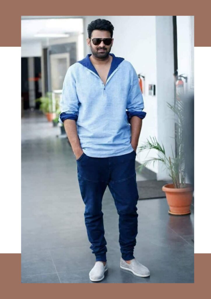 actor prabhas in casual wear